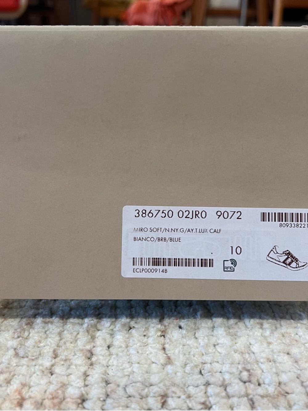 NIB Gucci men’s Ace Sneaker / Blue/Red/Blue - size 10 never worn with box, paper - Picture 8 of 15
